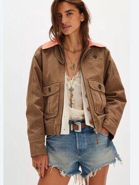NWT FREE PEOPLE HARLEY UTILITY JACKET